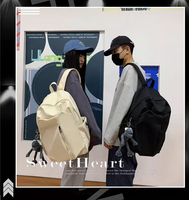 Mochila Escolar Impermeable para Computadora, Estilo Oxford, Color Sólido, para Universidad y Preparatoria, Moda para Chicas, Gran Venta