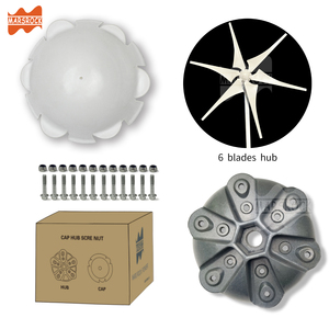 Eje de Rueda Universal para Turbinas Eólicas |   Kit de Accesorios para Generador de 3/5/6 Aspas con Cubo y Tapa W749 - Product Image 5