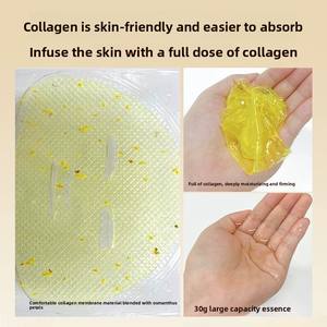 มาส์กทองคำ แผ่นมาส์กหน้าบำรุงผิวหน้าสูตรโกลด์คอลลาเจน ช่วยเติมความชุ่มชื้น ลดเลือนริ้วรอย ฟื้นฟูผิวให้กระจ่างใส - Product Image 4