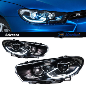 Phare LED Laser Plug and Play pour VW <span class=keywords><strong>Scirocco</strong></span> 2009-2017, version haut de gamme, avec feux de jour et clignotants, remplacement direct et amélioration - Product Image 2