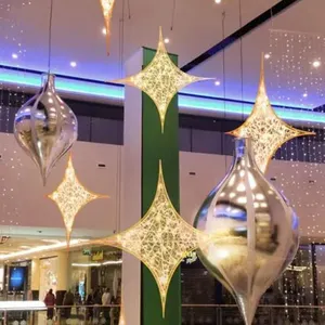 节日街道摆件主题灯家居装饰2D明星防水室内大型发光二极管圣诞礼物街道拱门