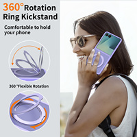 Fundas Magnéticas de Cobertura Total para Samsung Galaxy Z Flip 7, Funda Translúcida con Imán para Z Flip 7, Fundas Mate Nuevas