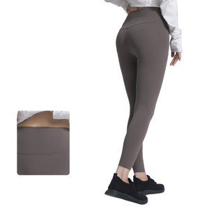 Leggings de Yoga JAC22 P4292 de Cintura Alta, Talla Grande, Pantalones Largos hasta el Tobillo, Cintura Elástica, Cierre de Cintura, Material Sólido de Spandex/Nailon - Product Image 1