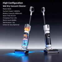 Aspirateur eau et poussière autonettoyant à forte aspiration 14000 Pa, longue autonomie, idéal pour sols durs domestiques – Livraison rapide, le mieux noté