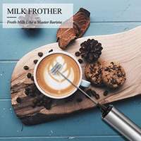 Mousseur à lait portable de voyage, mousseur à lait électrique pour café, mousseur à chocolat chaud avec double mini fouet et câble USB