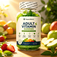 Niet-GMO gelatinevrije, op pectine gebaseerde, koosjer, halal, volledig plantaardige, echte fruitextract, natuurlijke, veganistische multivitamine gummies voor volwassenen