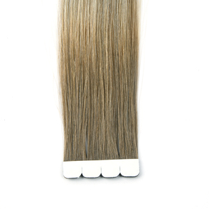 Extensiones de cabello Remy chino 100% al por mayor, con cinta adhesiva, cutícula alineada, doble densidad, sin caída, color claro, cabello liso natural. - Product Image 6