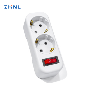 2 Outlet một chuyển đổi an toàn EU 2 Pin EU Điện mở rộng châu Âu điện cắm <span class=keywords><strong>Adapter</strong></span> <span class=keywords><strong>Adapter</strong></span> phổ ổ cắm cắm <span class=keywords><strong>Adapter</strong></span> - Product Image 4