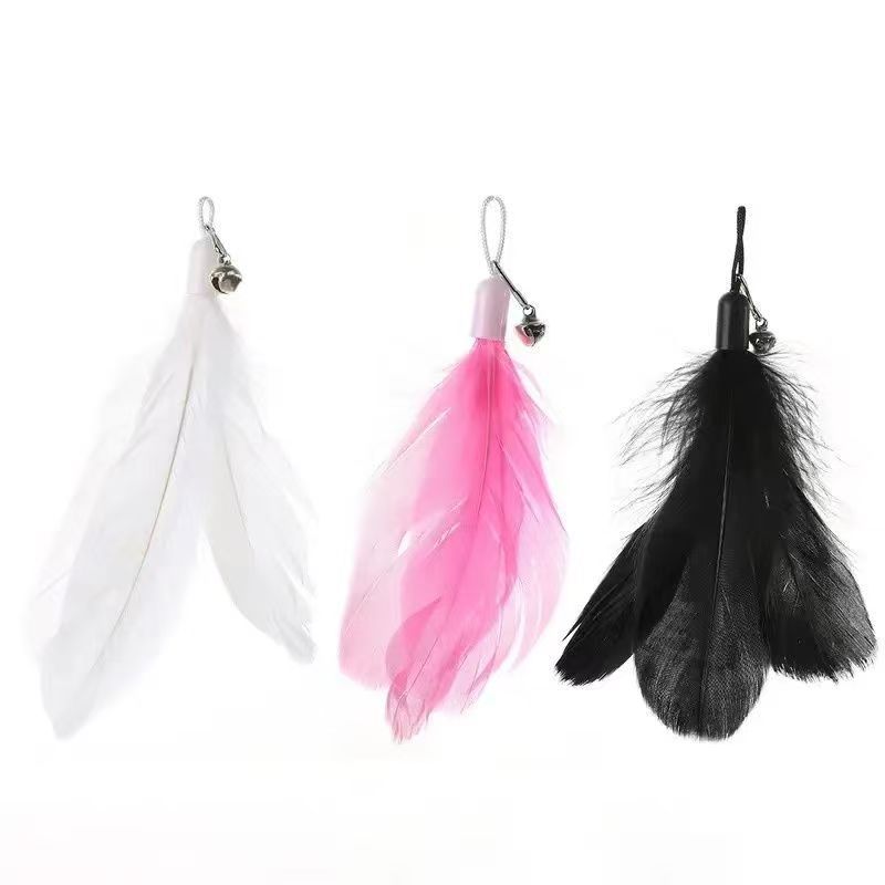 Casque de remplacement avec grand motif de plumes [blanc]
