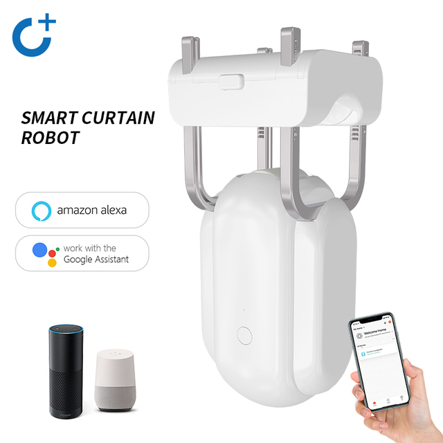 2023 Wifi Smart Life Curtain Automatic Opening and Closing Robot Timing Limit Setting Wifi Curtain Bot Motor