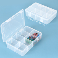 Boîte de rangement à compartiments SUNSHING avec séparateurs réglables, boîte de tri amovible pour bijoux, accessoires, outils