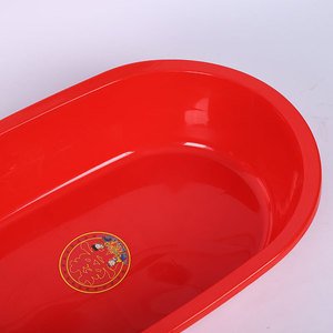 Cina rosso lavabo di alta qualità antiscivolo multiuso antiscivolo addensante durevole <span class=keywords><strong>vasca</strong></span> da lavanderia in plastica facile da pulire - Product Image 5