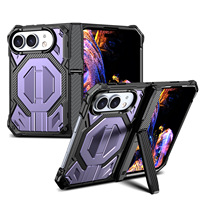 Coque HEYBINGO mate, respectueuse de la peau, IP 18 Duo Fold 3 en 1, résistante aux chocs, robuste, pour l'extérieur