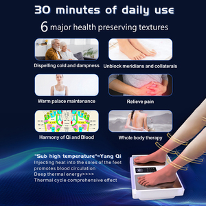 Masseur de pieds 2-en-1 P100 blanc avec fonction chauffante, certifié CE, écologique, confortable, en acier inoxydable, pour usage en salon - Product Image 3