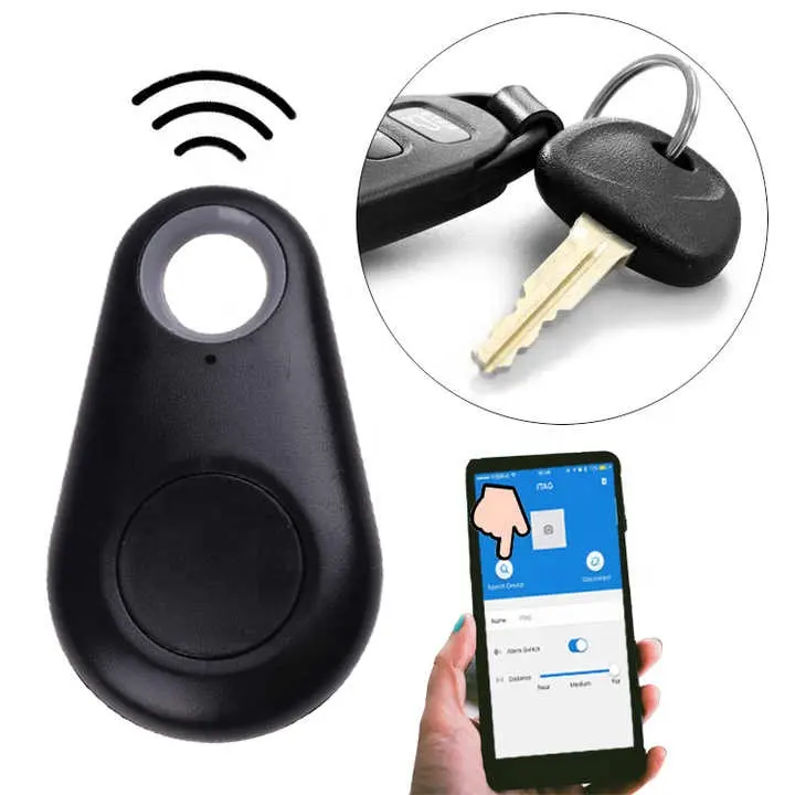 Màu xanh để Oth iTag Tracker định vị V4.0 Chống Trộm Thiết bị theo dõi cho điện thoại di động Keychain Key Finder