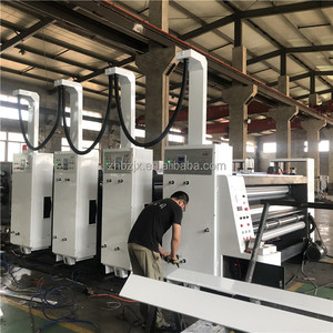 Máy in flexo hộp <span class=keywords><strong>carton</strong></span> giấy sóng giá rẻ, máy tạo rãnh, máy in flexo 3 màu - Product Image 5