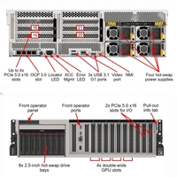 Penjualan Langsung Pabrik Server L Enovo ThinkSystem SR675 V3 Prosesor AMD EPYC 9354 hingga 8 Hard Disk SFF Rak 3U Server SR675 V3