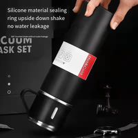 Ensemble cadeau populaire pour entreprise, 500 ml, tasse d'affaires portable, thermos en acier inoxydable, gourde avec 3 couvercles
