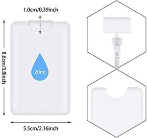 In Stock <b>Plastic</b> Pocket Perfume <b>Bottle</b> 20ml Credit Card <b>Spray</b> <b>Bottle</b> for Hand Sanitizer - Product Image 3