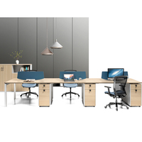 Bureau de travail moderne, table de bureau, mobilier de bureau, ensemble de luxe pour manager, PDG, petit bureau moderne en bois, accepte la personnalisation