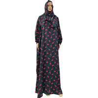 Vente en Gros Abaya Hijab Musulmane Femme Robe Décontractée Ample Florale Rayonne et Coton Dubaï Turquie Tunique Caftan Vêtements Islamiques