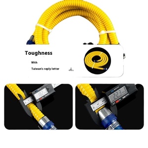 Cuisinière à gaz moderne antidéflagrante en acier inoxydable pour cuisine domestique, avec <span class=keywords><strong>tuyau</strong></span> de gaz naturel liquéfié en PVC et flexibles de plomberie - Product Image 5
