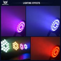 Projecteur LED Par Can DMX512 24x18W RGBWAUV 6-en-1, 24x15W RGBWA 5-en-1, 24x12W RGBW 4-en-1 pour Scène, DJ, Bar, Disco
