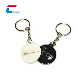 13.56Mhz Programmable Google Review NFC Key Tag NTAG 213 Google Reviews NFC Epoxy Keychain