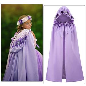 Kleine Prinzessin mit Blumen Grenze Hut GPHC-031 Kleine Mädchen lange Kapuze Umhang Cape - Product Image 3