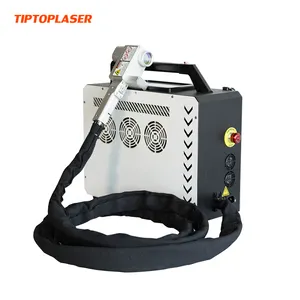 Tippoplaser เครื่องทำความสะอาดเลเซอร์300W ไฟเบอร์เลเซอร์50W 100W เครื่องทำความสะอาดชีพจรโลหะกระเป๋าเป้สะพายหลังทำความสะอาดสนิม