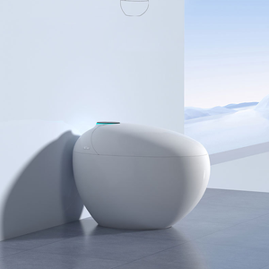 Cuvette de toilette intelligente blanche intelligente télécommande salle de bain japonaise <span class=keywords><strong>WC</strong></span> commode automatique S-Trap Drainage siège chauffage caractéristique - Product Image 1