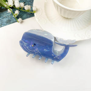 Nouvelles pinces à cheveux requin et dauphin, design personnalisé, grande taille, série Océan, accessoires pour cheveux pour femmes - Product Image 4