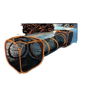 Tente carrée pour animaux de compagnie BSCI Factory Rainbow Edge Pop Up avec tunnel, enclos intérieur/extérieur pour animaux de compagnie avec sac de transport pour chat, hamster, lapin - Product Image 3