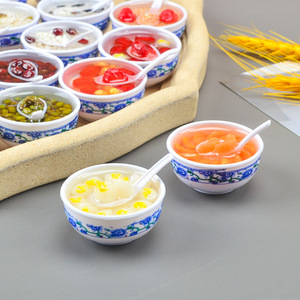 Cartoon Cute Funny Simulation Food 4cm Bowl Charms Doll House Decorations Diy Accessories Junk Phone Case Ornament - Product Image 3