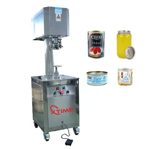 Máquina de sellado de latas Manual XTIME, máquina de enlatado de frutas, carne, pescado, latas, tomates enlatados, máquina de enlatado de salsa