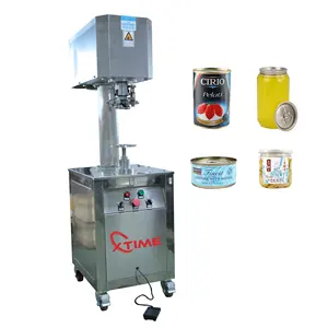 XTIME manuel peut sceller machine fruits viande en conserve poisson peut conserves tomates sauce machine de mise en conserve