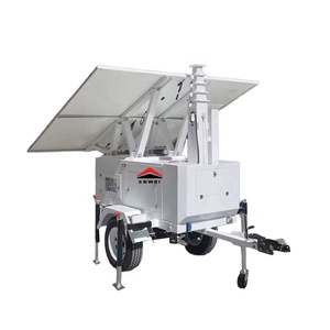 Trailer giám sát năng lượng mặt trời mini với hệ thống Giám sát camera quan sát 360 ° để giám sát và điều khiển từ xa - Product Image 4