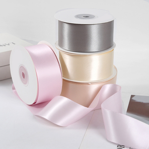 Синта Сатинада де 4 см однотонная атласная лента Рубан - Product Image 5