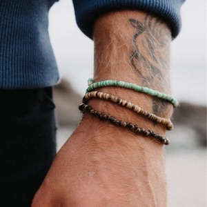 Vintage Layered Mixed Colors Wood <strong>Beads</strong> <strong>Bracelet</strong> Bohemian Men Handmade <strong>Bracelet</strong> Hip Hop Jewelry <strong>Fashion</strong> Women Accessories - Product Image 1