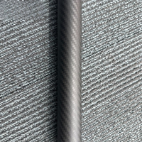 Honor Leichtgewichtiges Großdurchmesser 3K Kohlefaserrohr 50mm-90mm 2 Zoll Außendurchmesser Hochmoduliges Köperrohr Harte Pultrudierte Röhre