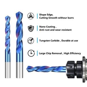 Mũi khoan cacbua vonfram hrc65 cứng cao lớp phủ nano mũi khoan đa năng kim loại mũi khoan xoắn - Product Image 4