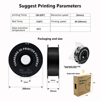 Filament d'impression 3D PLA direct d'usine, plastique biodégradable, facile à imprimer, matériau d'imprimante 3D FDM de bureau, 1,75 mm