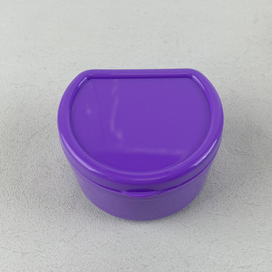 Dental Double Layer Denture <b>Case</b> With Filter Portable Braces Box Full Mouth Orthodontic <b>Retainer</b> <b>Case</b> Plastic Storage Container - Product Image 4