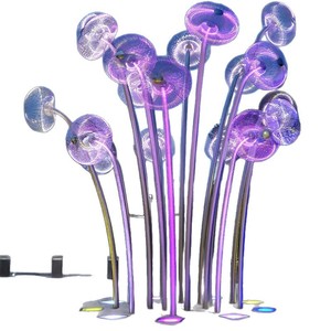 Lampe de paysage en acier inoxydable en forme de méduse, motif pissenlit, pour cour et jardin - Product Image 5