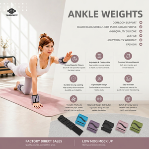 Kit Pilates pour la maison et le studio, entraînement <span class=keywords><strong>de</strong></span> force, <span class=keywords><strong>poids</strong></span> réglables écologiques <span class=keywords><strong>de</strong></span> 1 lb et 2 lb, <span class=keywords><strong>poids</strong></span> rectangulaires en silicone remplis <span class=keywords><strong>de</strong></span> fer pour chevilles et poignets - Product Image 1