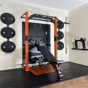 Cable Crossover Power Rack con Barra per <span class=keywords><strong>Trazioni</strong></span> a Muro Pieghevole Multifunzione Attrezzatura da Palestra per Allenamento della Forza e Body Building - Product Image 1