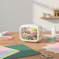 Juego de Bloques de Construcción de Plástico ABS Personalizado, Juguete Educativo para Arreglos Florales, 730 Piezas, Ladrillos de Construcción DIY