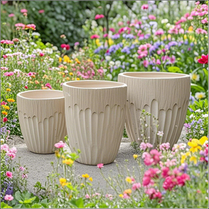 Shiny Silver Metal Flower Pots Modern Industrial Vase <b>for</b> Shopping Mall Display Large Floor Planter Decoration Pot - Product Image 1