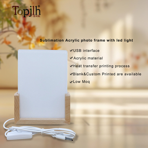 Acrylic lưu niệm tùy chỉnh thiết kế thăng hoa trống bằng gỗ cơ sở rõ ràng Tinh thể thủy tinh Acrylic Board LED Acrylic khung ảnh - Product Image 3