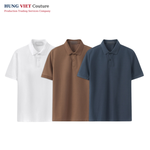 Polo uni pour homme en tissu rare exclusif avec logo personnalisé, style vintage et hip-hop - Product Image 2